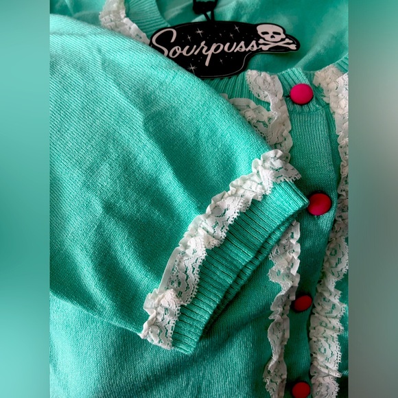 Sourpuss flamingo Cardigan - Picture 1 of 5